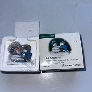 Vintage 2001 new in box Department 56 Kick Up Your Heels‎ small ceramic figures